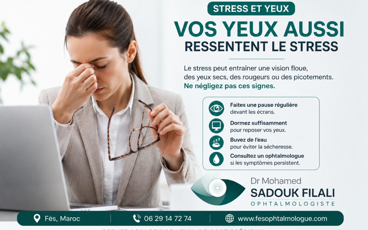 Les yeux deviennent secs. Les yeux fatiguent rapidement.