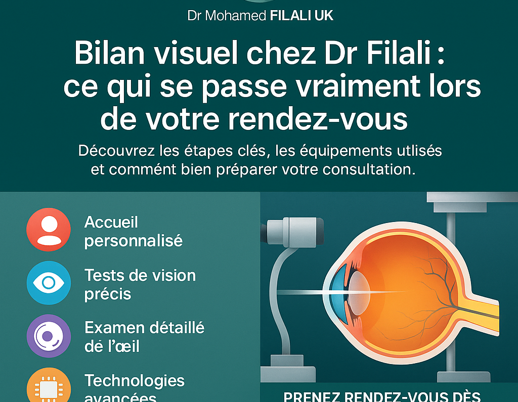 Bilan visuel chez Dr Filali : ce qui se passe vraiment lors de votre rendez-vous