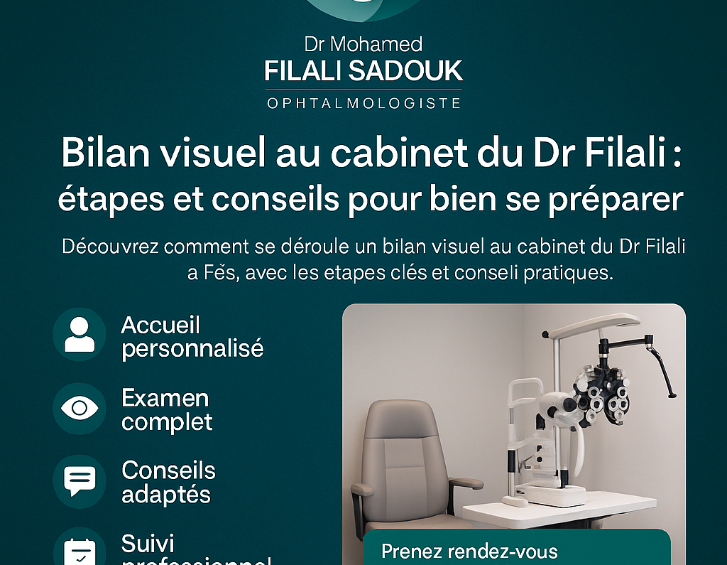 Bilan visuel au cabinet du Dr Filali : étapes et conseils pour bien se préparer